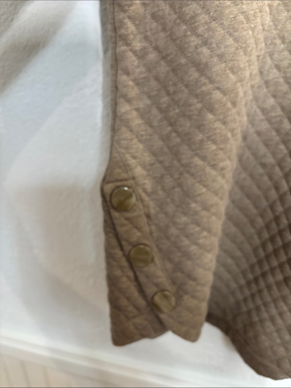 NWT Soft Surroundings Brown Quilted Hooded Jacket Coat Large L Boho Comfort - Picture 5 of 10